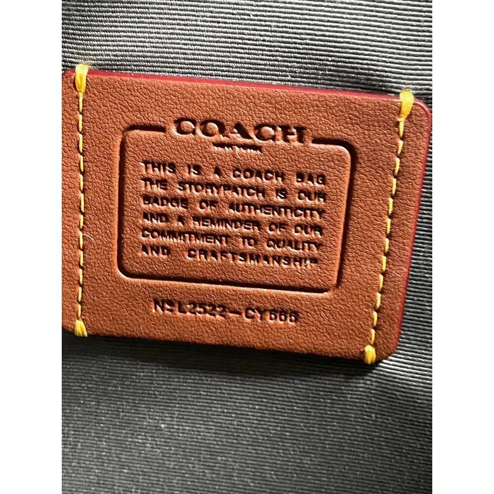 Coach Maggie Large Tote Dove Gray Pebbled Leather Shoulder Bag CY666